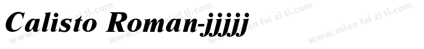 Calisto Roman字体转换